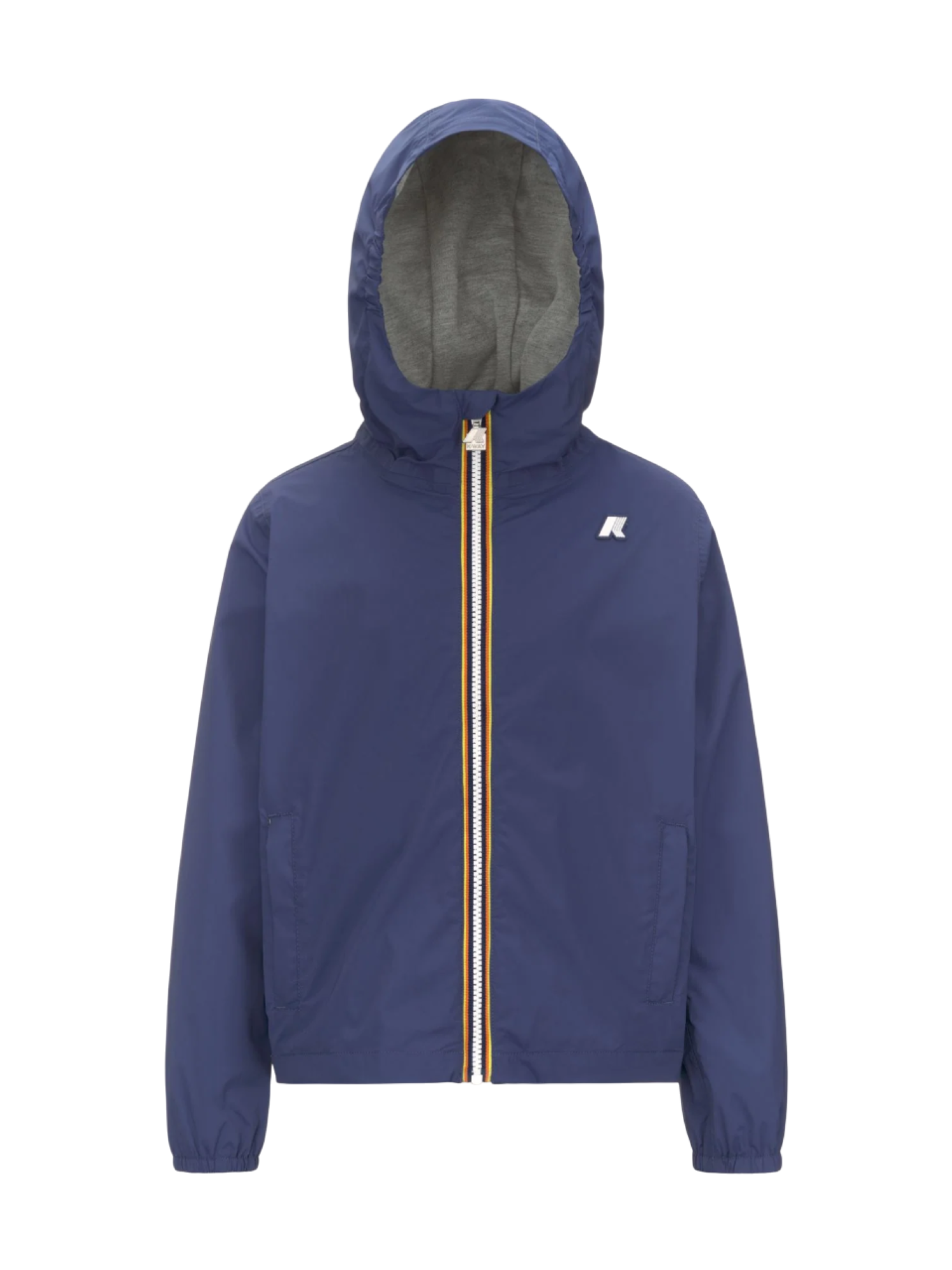 K-Way giubbino leggero antivento Jack con cappuccio blu K41335W 867 K-WAY