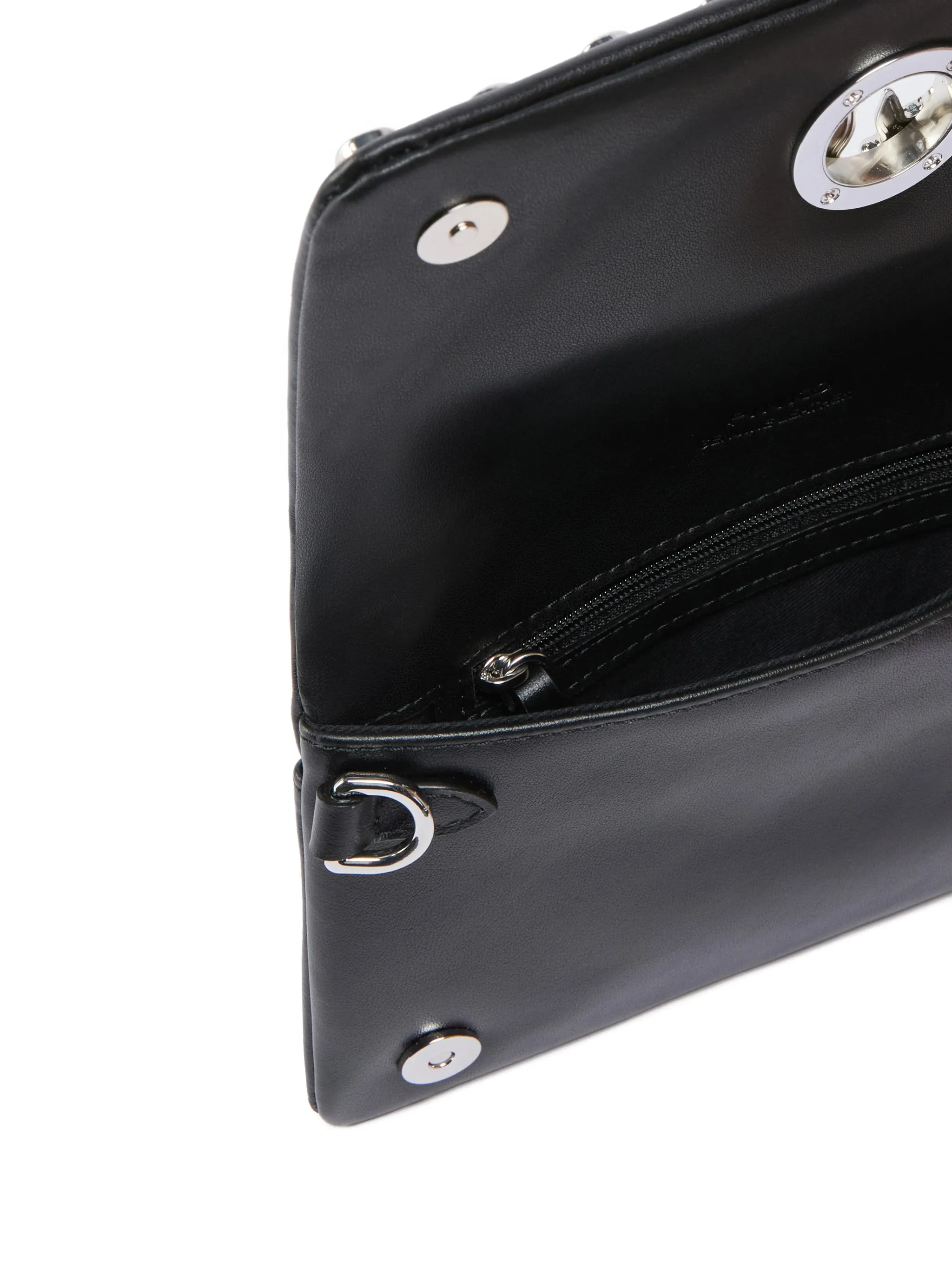 Pinko borsa Click Soft Horizontal mini con borchie nero 106023-A39U Z99N PINKO