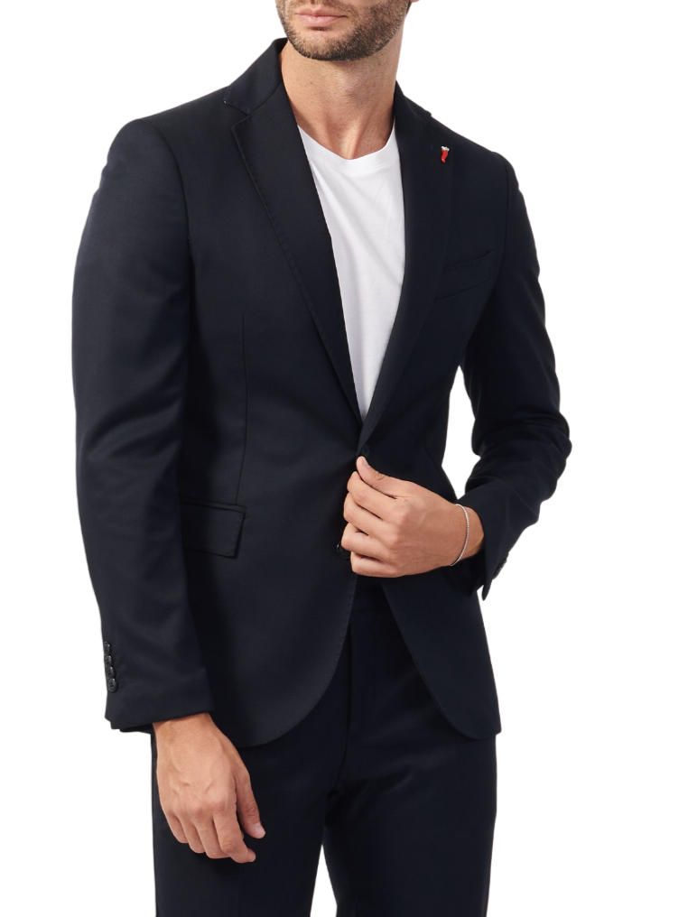 Mulish completo uomo giacca monopetto e pantaloni blu ZEUS-AB7200 BLU MULISH