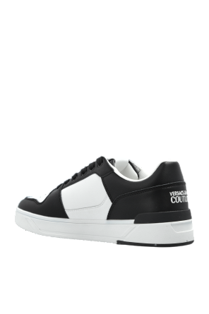 Versace Jeans Couture sneakers in ecopelle con logo bianco nero 78YA3SJ4-ZPB13 L02 VERSACE Jeans Couture