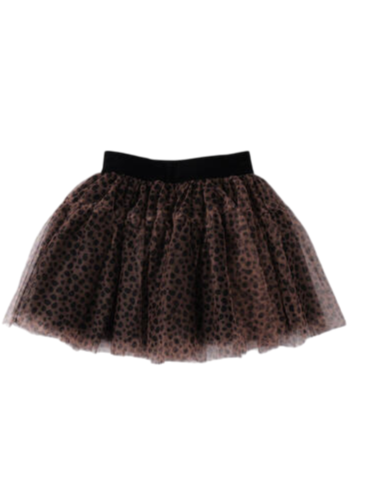 iDo gonna in tulle stampa animalier marrone nero 4F363 6BUA iDO