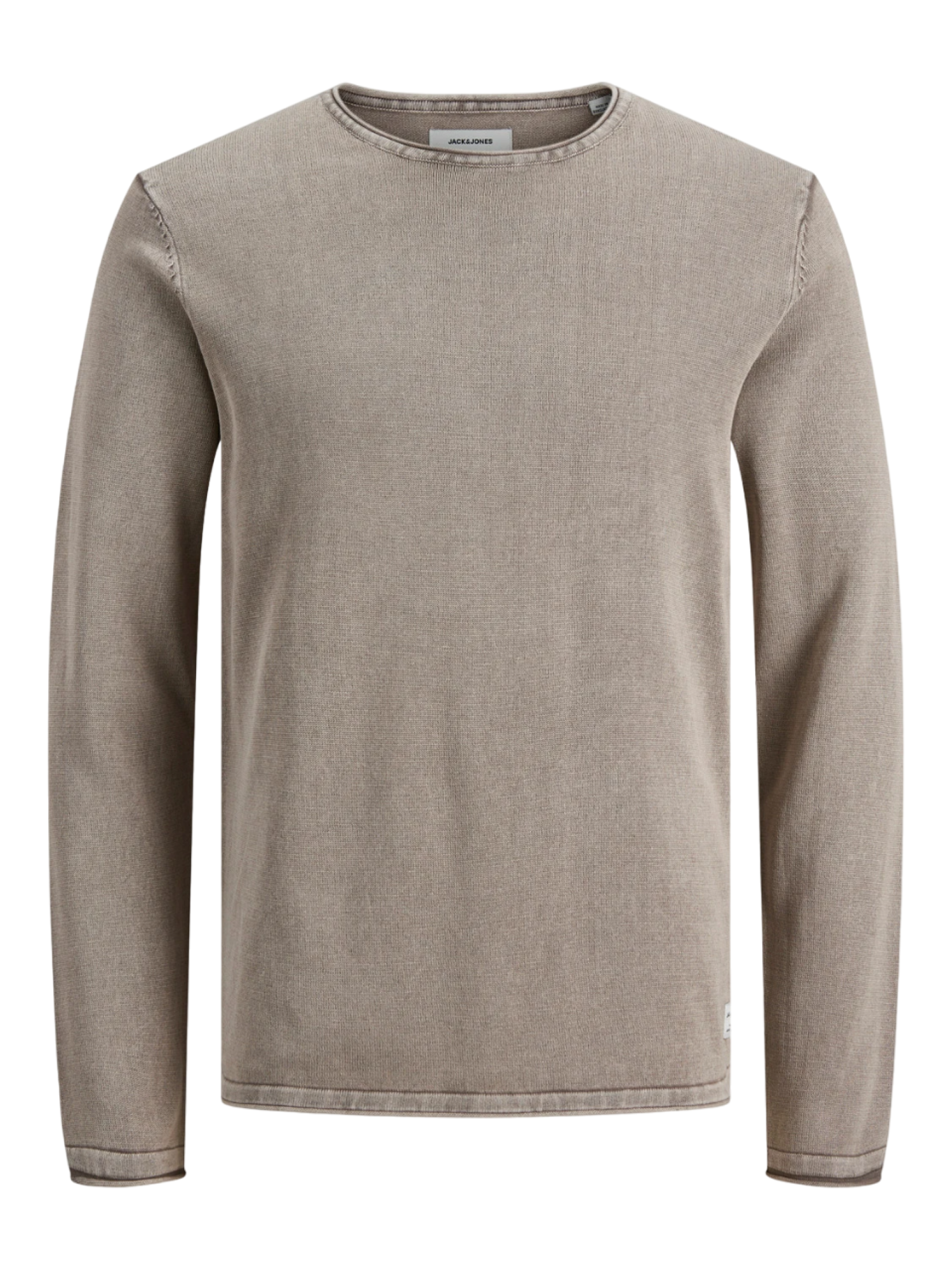 Jack&Jones maglia girocollo uomo in cotone beige 12174001 CROCKERY JACK&JONES
