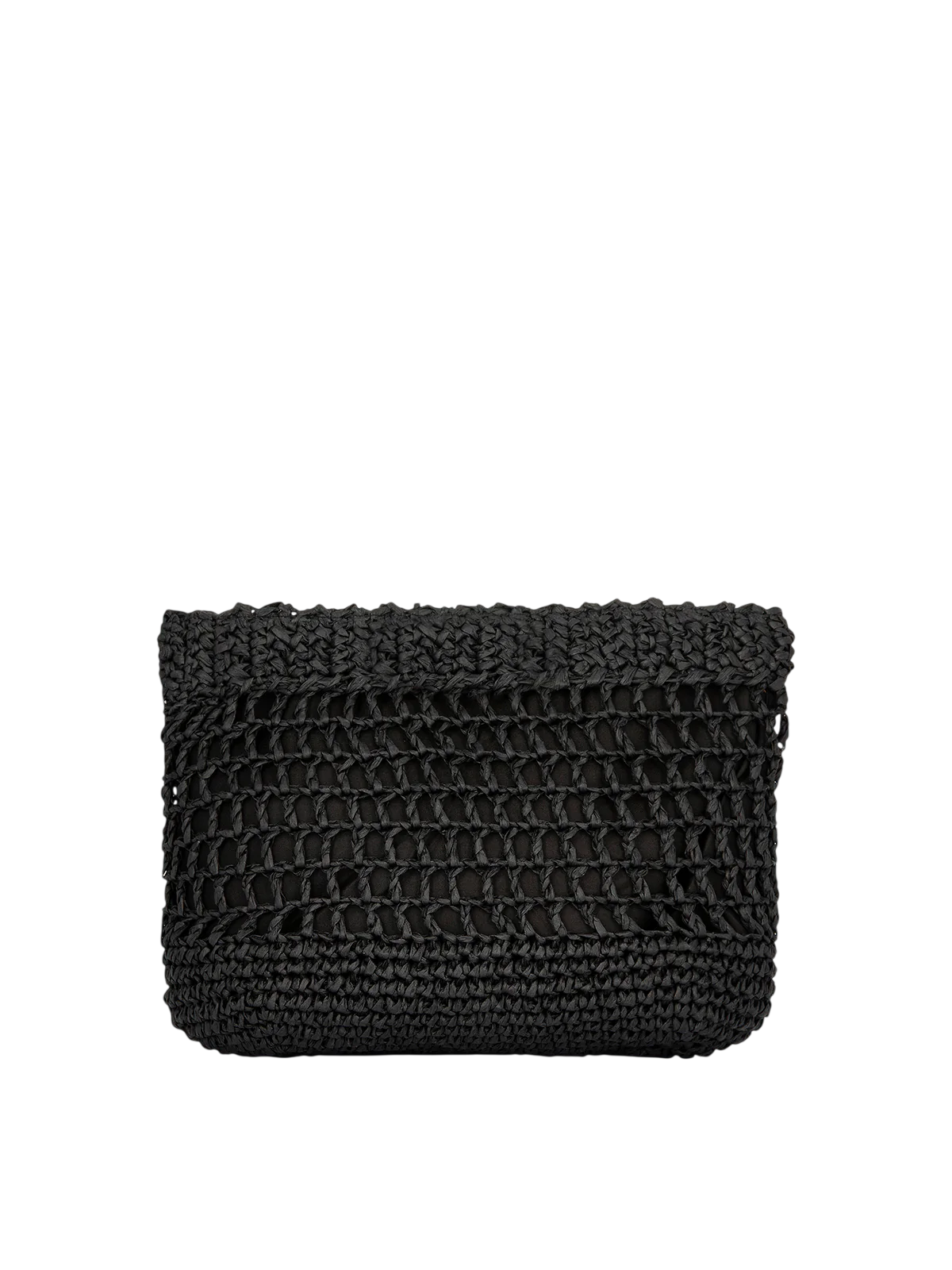 Me Fui pochette donna in rafia nero MA26-SW0060 BK ME FUI