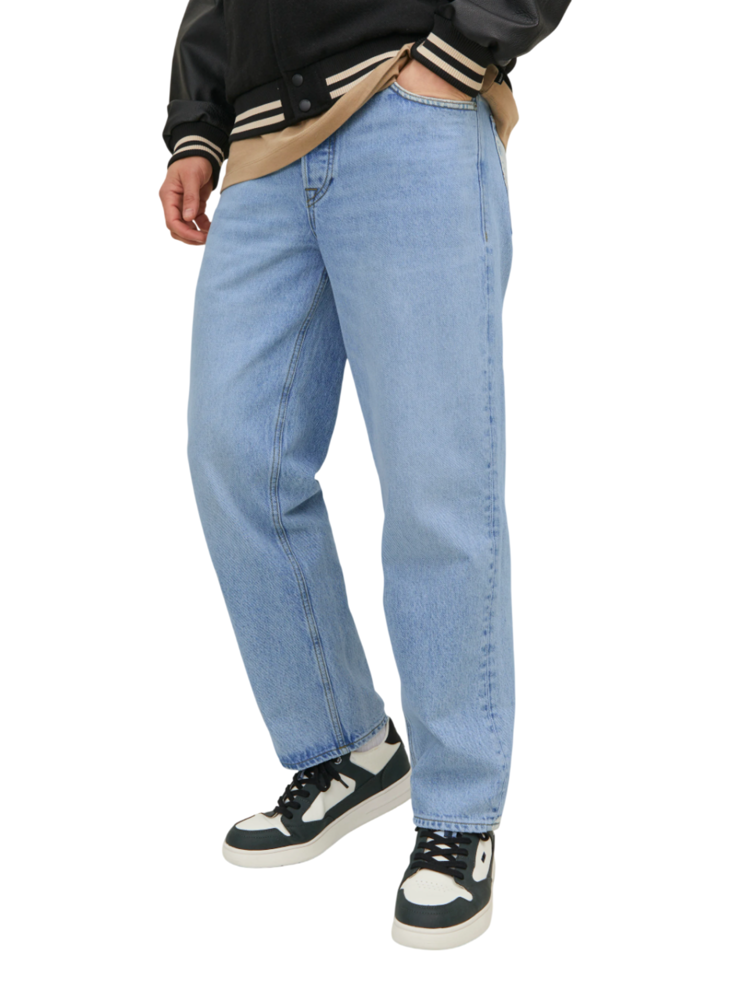 Jack&Jones jeans uomo Loose Eddie lavaggio blu 12202489 SBD911 JACK&JONES