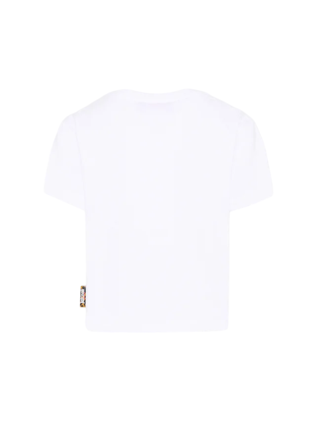 Just Cavalli T-shirt bambina con stampa sole strass bianco JGP26076TS WHITE JUST CAVALLI