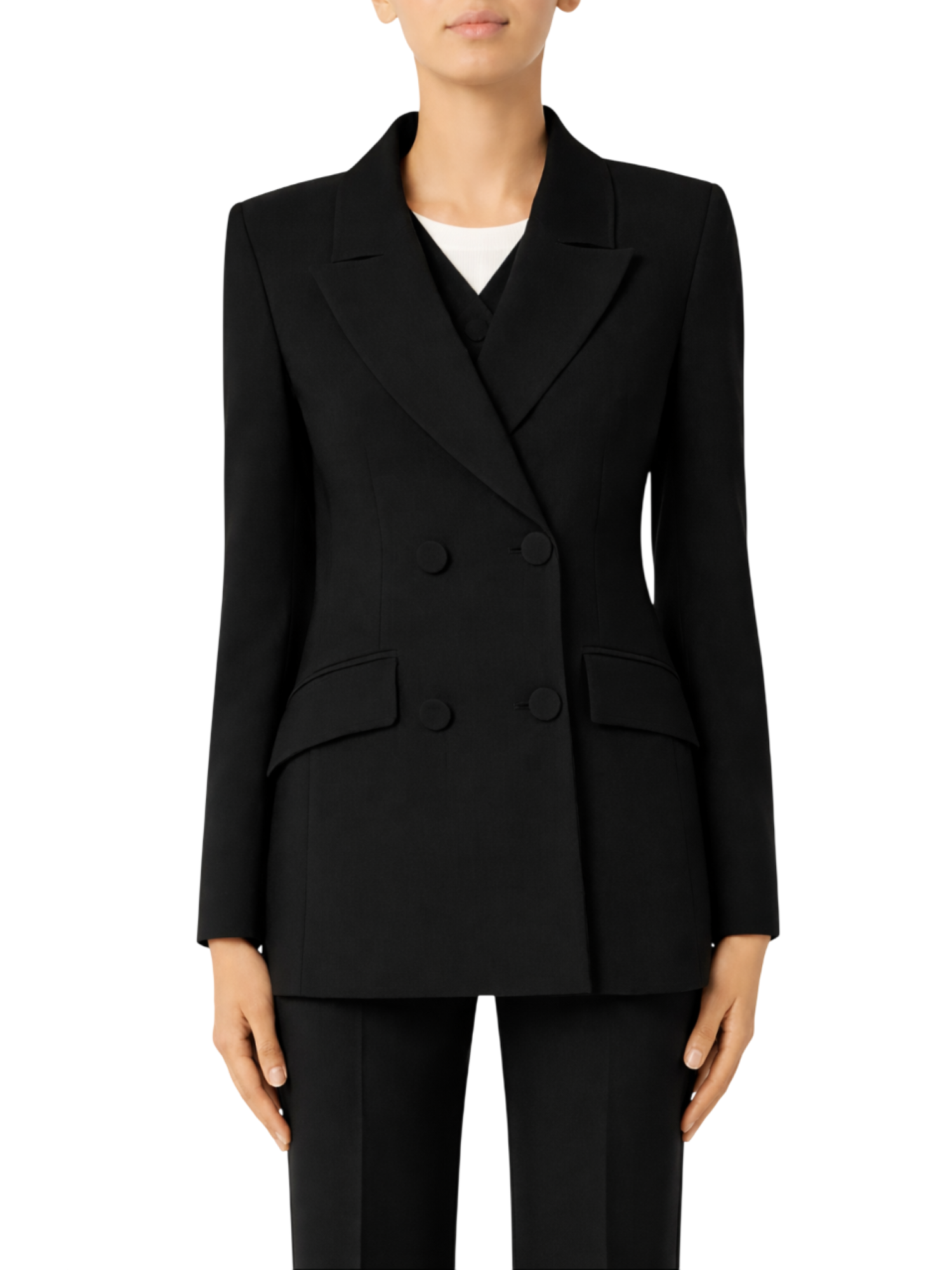 Sandro Ferrone giacca blazer doppiopetto nero S18XBFRARA NERO Sandro FERRONE