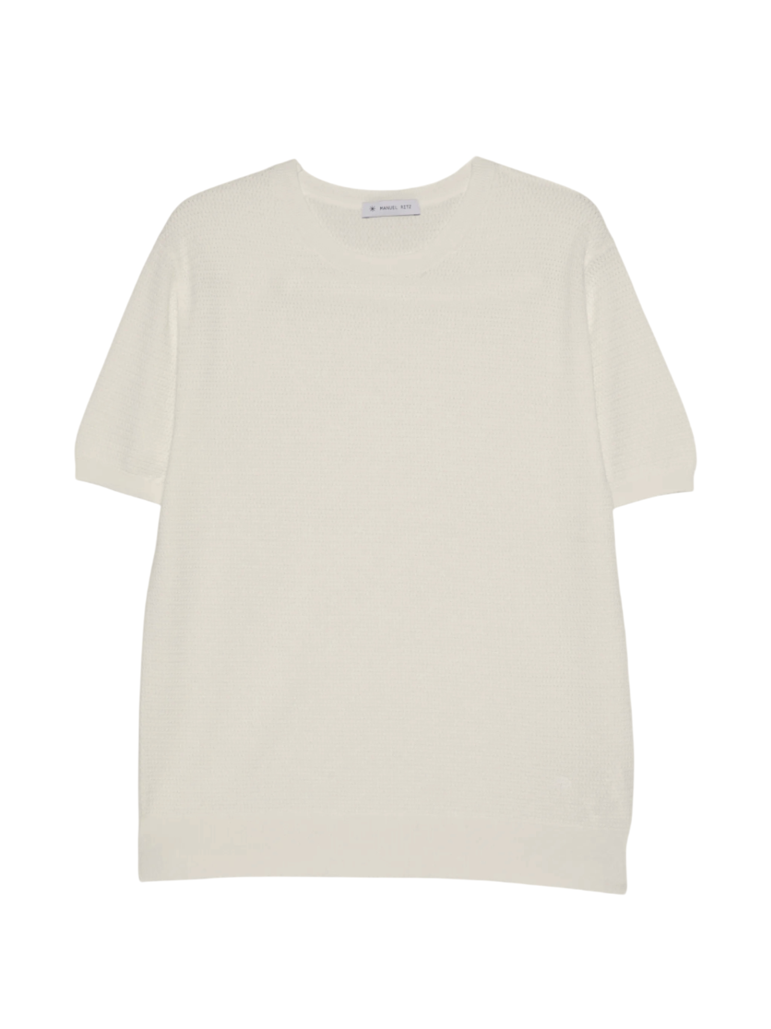 Manuel Ritz maglia girocollo uomo in cotone ecrù 4032M510-263313 23 MANUEL RITZ