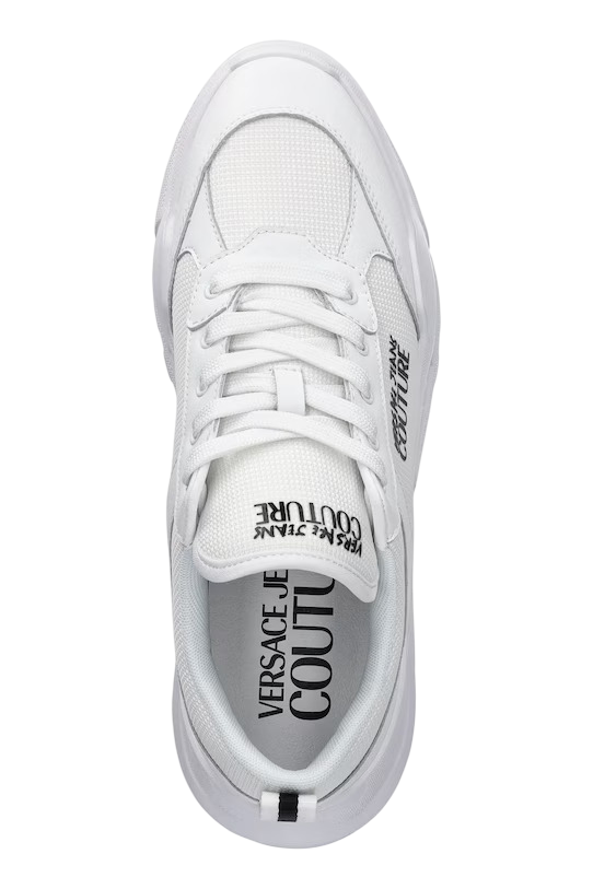 Versace Jeans Couture sneakers Speedtrack in ecopelle e nylon bianco 78YA3SC1-ZSC52 003 VERSACE Jeans Couture