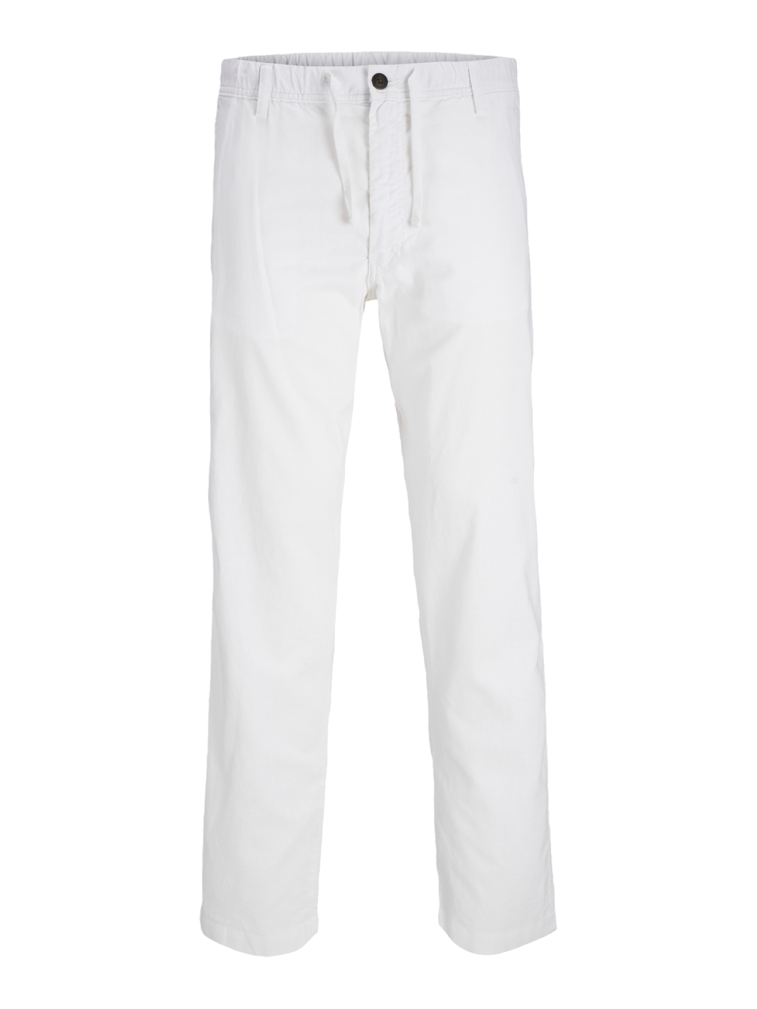 Jack&Jones pantaloni uomo misto lino bianco 12248606 WHITE JACK&JONES