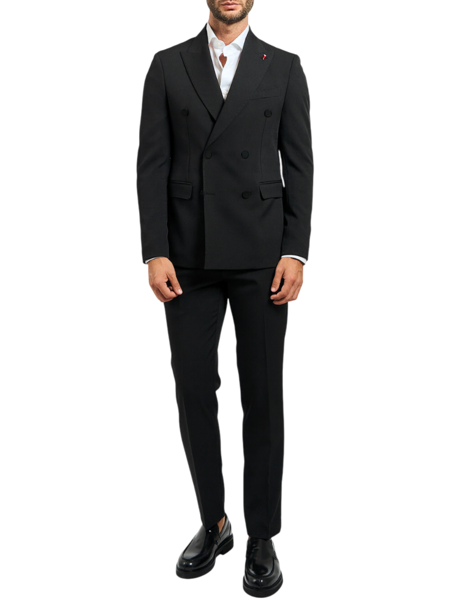 Mulish abito uomo doppiopetto Texas nero TEXAS-AB7217 NERO MULISH