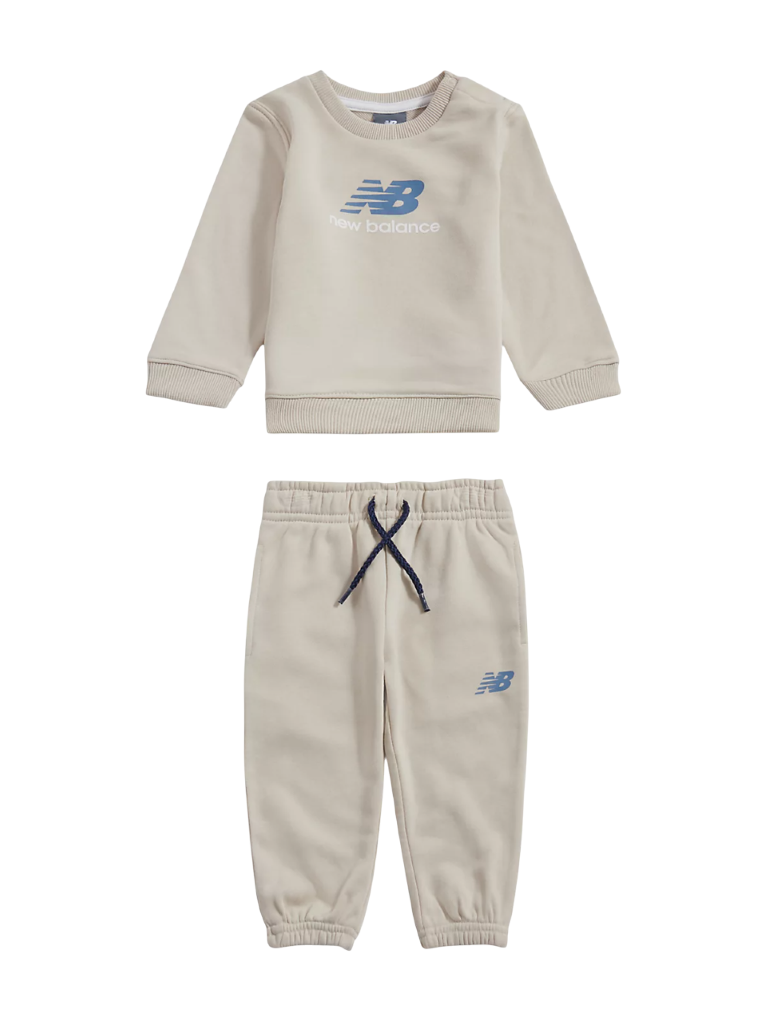 New Balance completo sportivo bambino ecrù LAKB0313I TWF NEW BALANCE