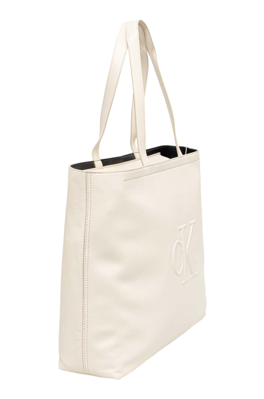 Calvin Klein Jeans borsa a spalla con logo Sculpted avorio K60K612724 PAS Calvin Klein Accessori