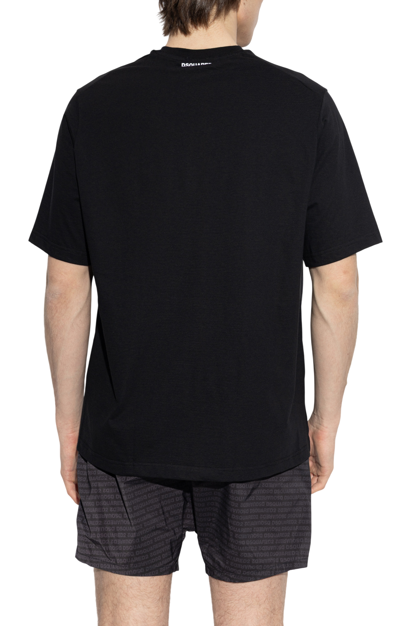 Dsquared2 T-shirt uomo manica corta in cotone nero D9M3Z6280 001 DSQUARED2