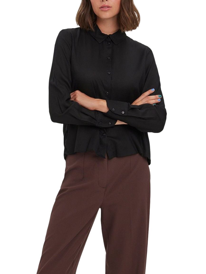 VERO MODA Camicia Donna NERO 10269526 BLACK VERO MODA
