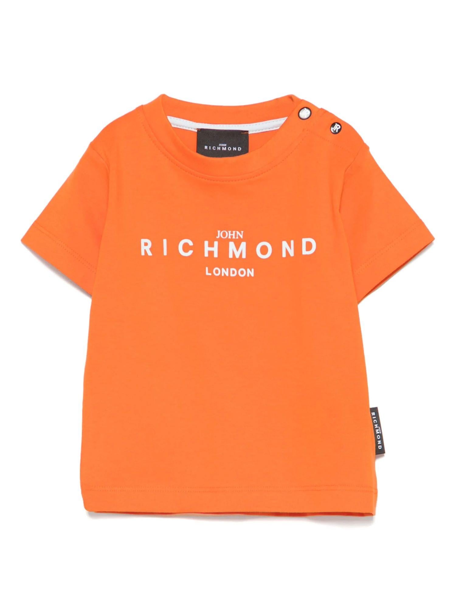 John Richmond T-shirt manica corta Galci con stampa logo arancio RIP25014TS APRICOT John RICHMOND