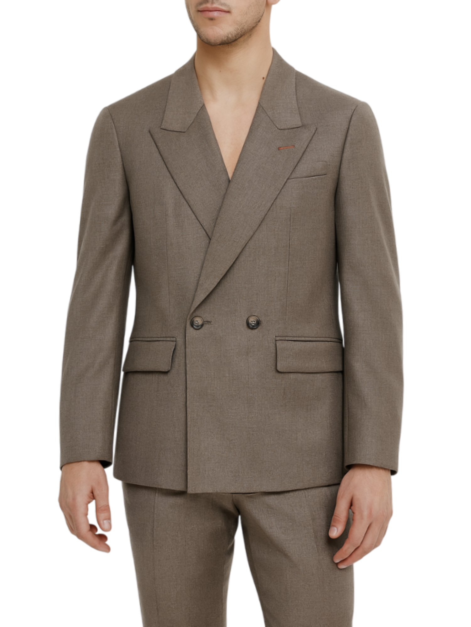 Alta Tensione giacca blazer doppiopetto tortora 1591DP-GAS FANGO ALTA TENSIONE