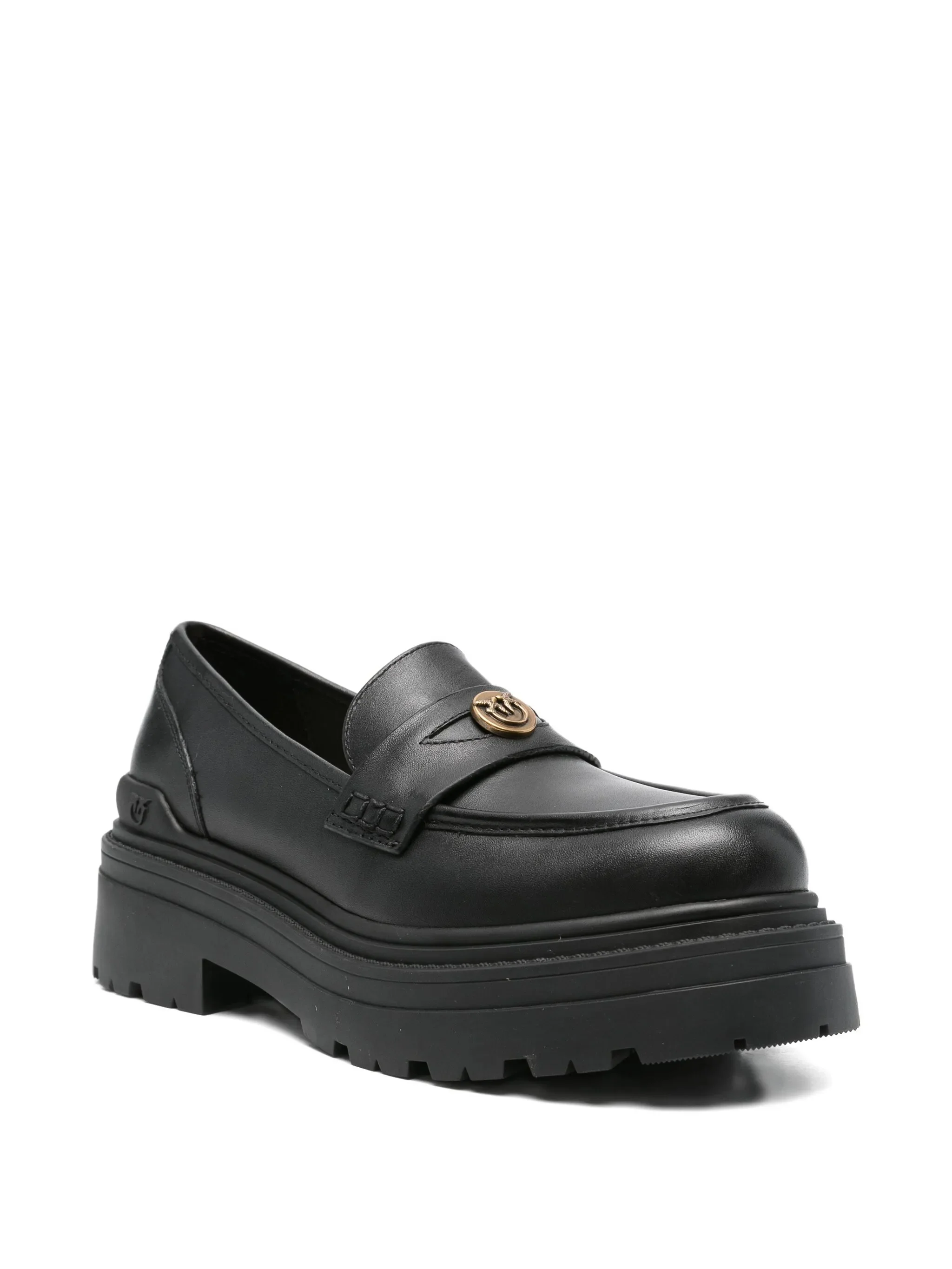 Pinko mocassini Mia in pelle nero SD0403P001 Z99 PINKO