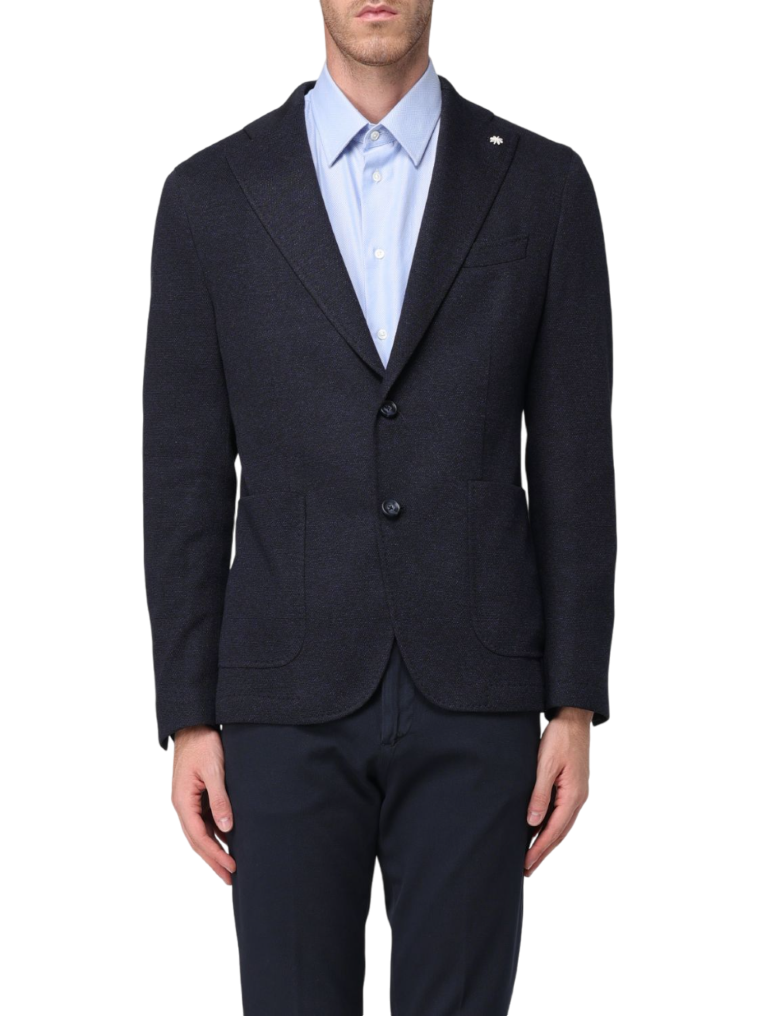 Manuel Ritz giacca monopetto in fresco lana nero blu 3732G2728M-243696 89 MANUEL RITZ