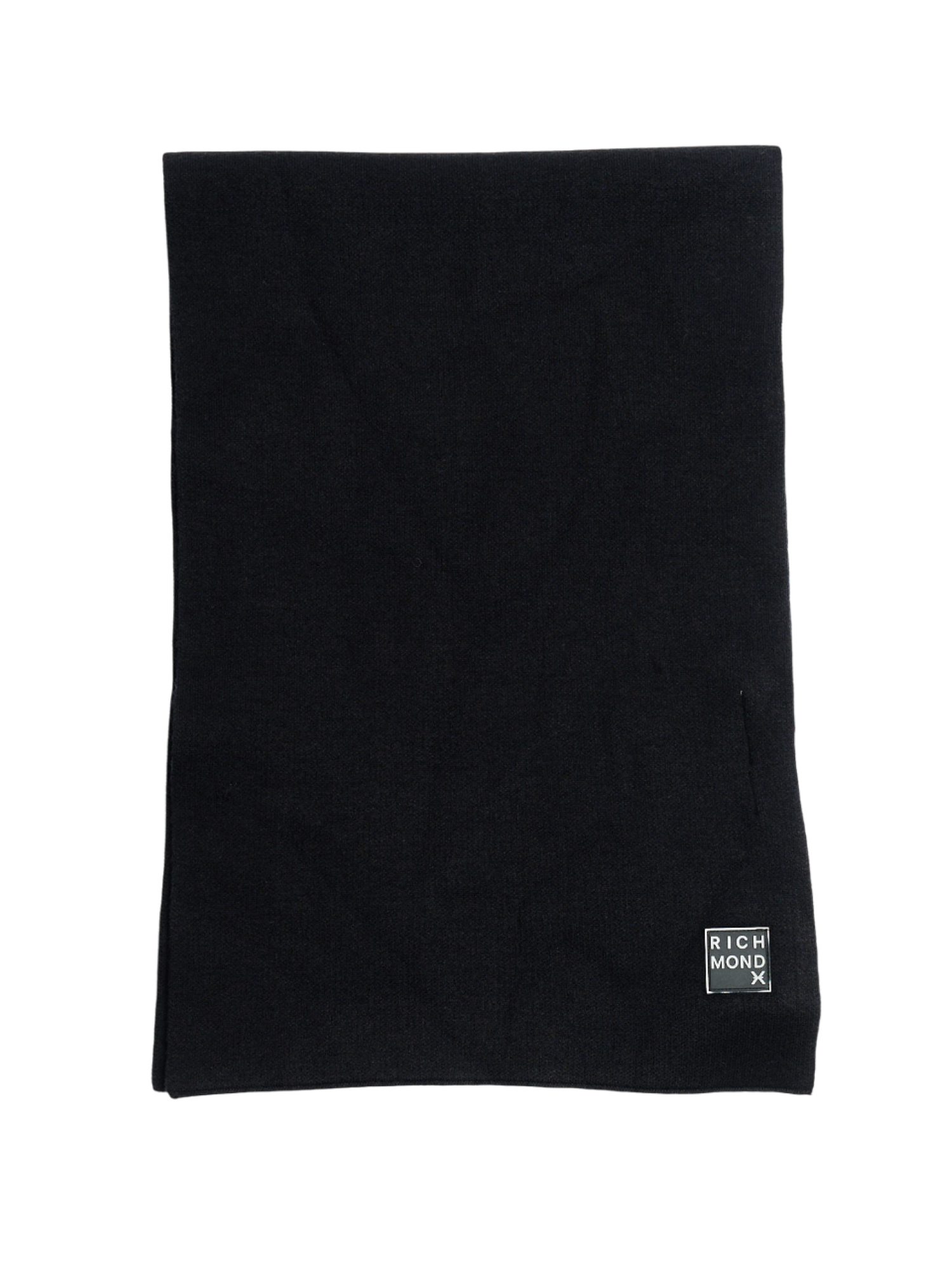 John Richmond sciarpa uomo con logo nero UMA25488SC BLACK John RICHMOND