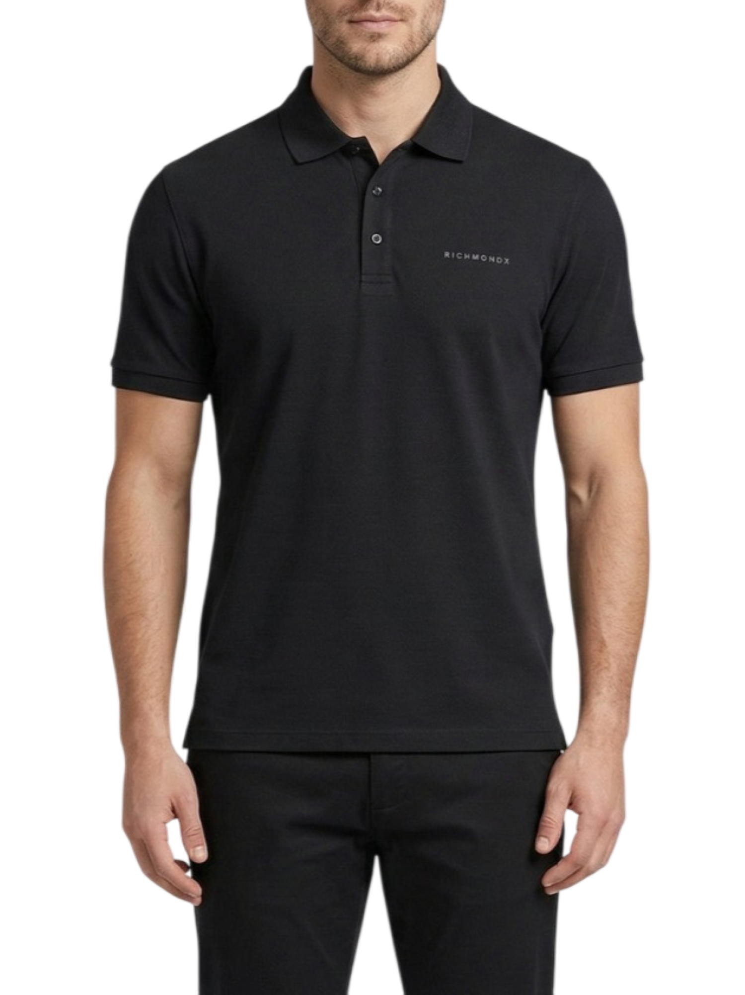 John Richmond polo uomo Segim manica corta nero UMP26035PO BLACK John RICHMOND