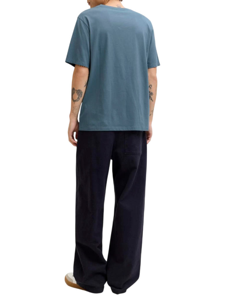 Jack&Jones T-shirt uomo manica corta carta da zucchero 12156101 BLUE MIRAGE JACK&JONES