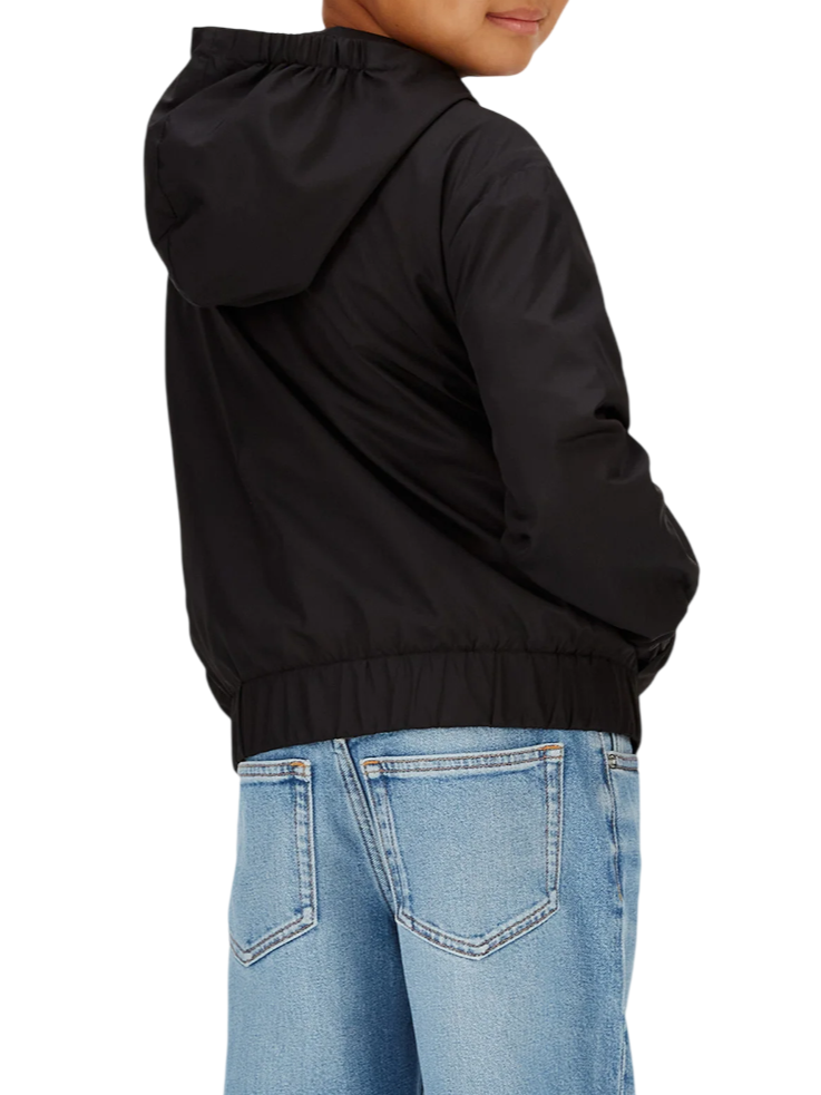 Calvin Klein Jeans giacca a vento bambino con cappuccio nero IB0IB02639 BEH Calvin Klein Jeans
