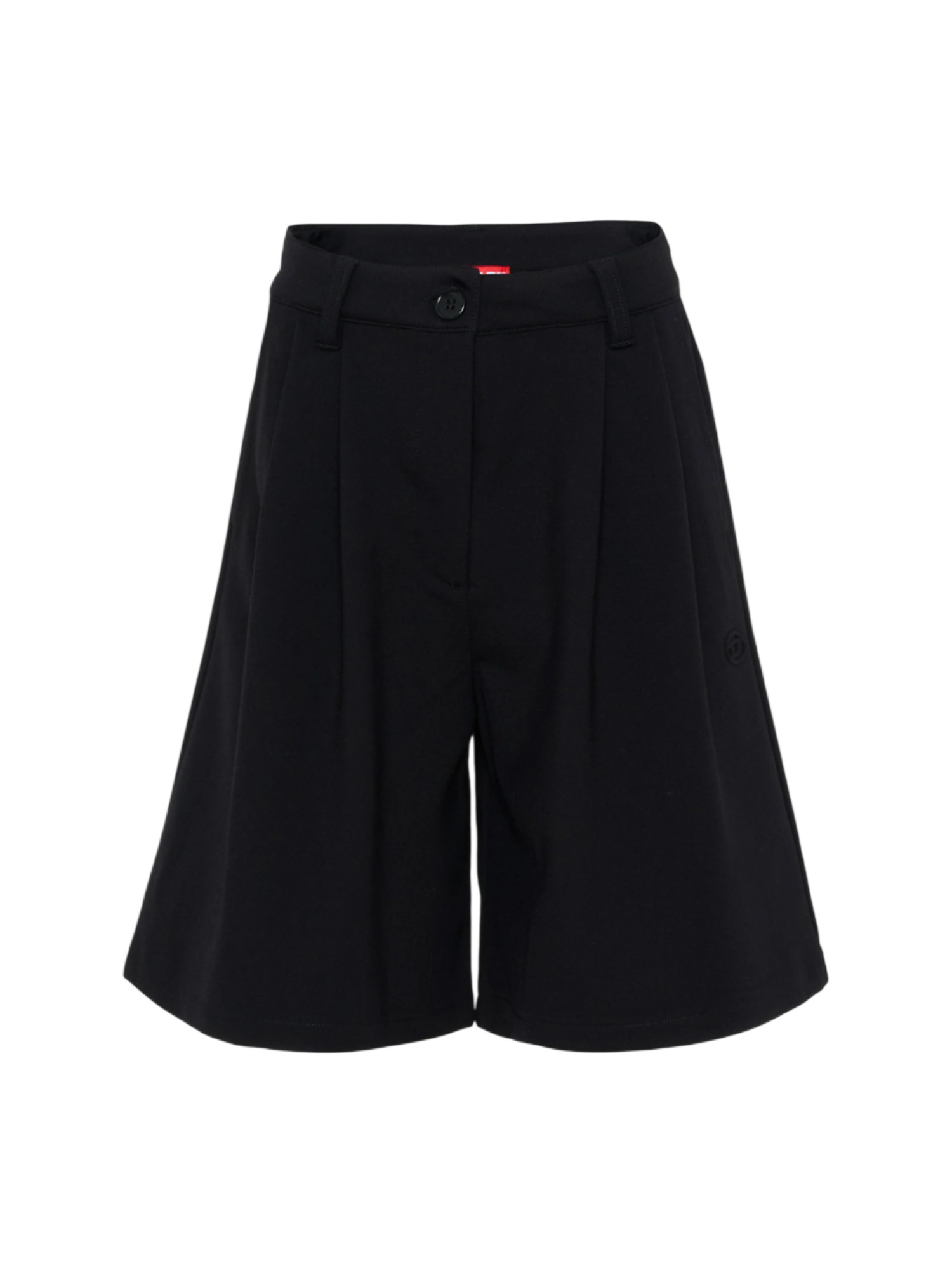 Diesel bermuda bambina Pallyn wide leg nero J02674-KYATE K900 DIESEL