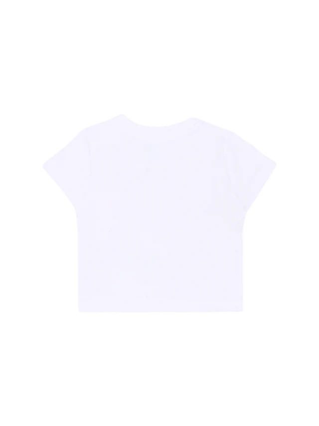 Moschino T-shirt neonato con orsetto Toy bianco MXM047-LAA02 10101 MOSCHINO