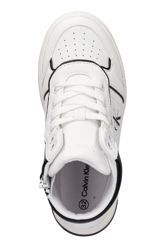 Calvin Klein Jeans sneakers alte bambino in ecopelle bianco V3X9-83164-1355 X002 Calvin Klein Footwear