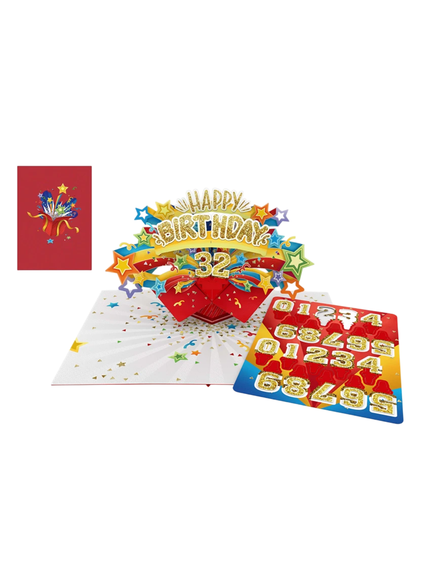 Origamo biglietto di auguri handmade personalizzato KPC01 EXPLOSION RED ORIGAMO