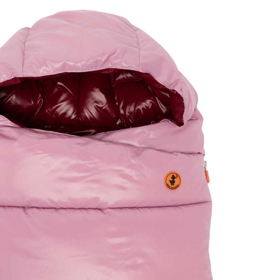 Save the Duck sacco neonata in nylon trapuntato rosa I30001X-LOVE21 80044 SAVE THE DUCK