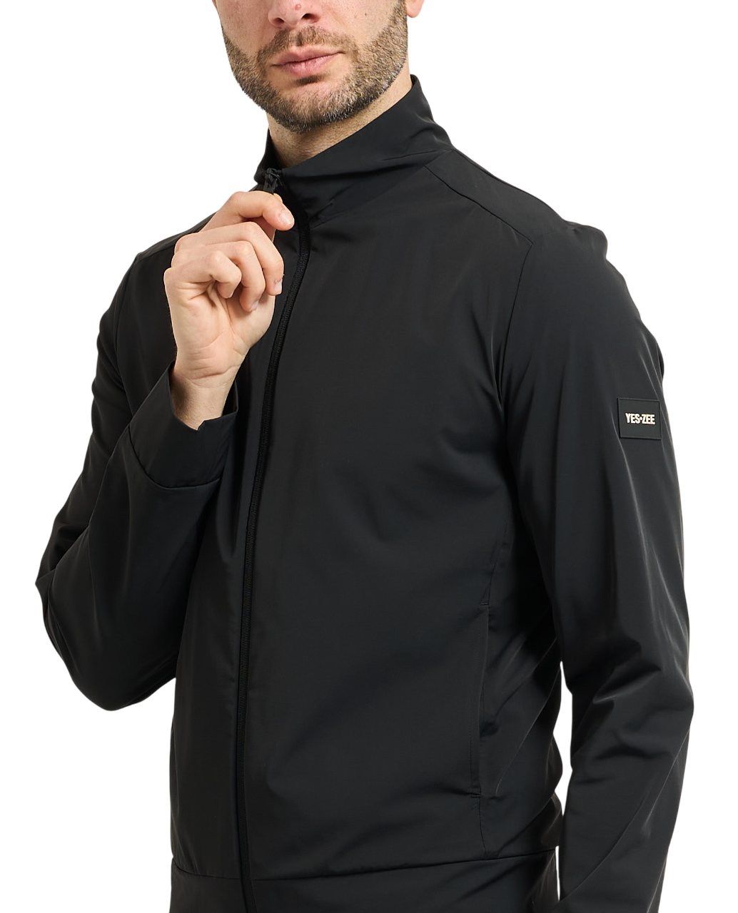 Yes Zee giubbino uomo in nylon nero J514-KQ00 0801 YES-ZEE