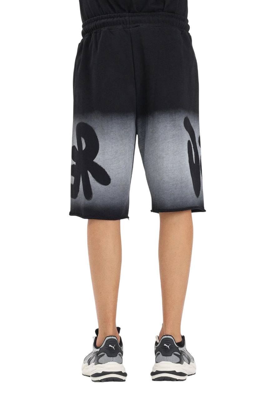 Disclaimer bermuda uomo con logo nero 55420 NERO DISCLAIMER