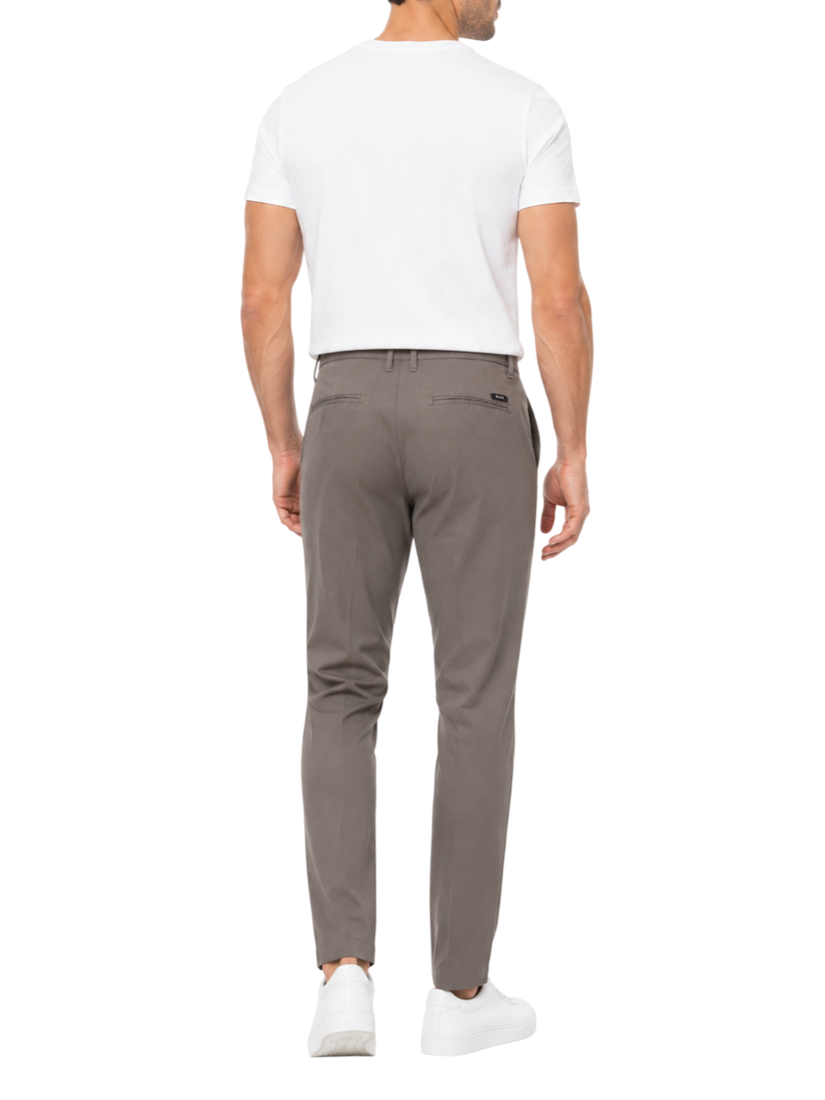 Rar pantaloni uomo in tessuto operato misto lino tortora BOCCI-226033 PAVE RAR