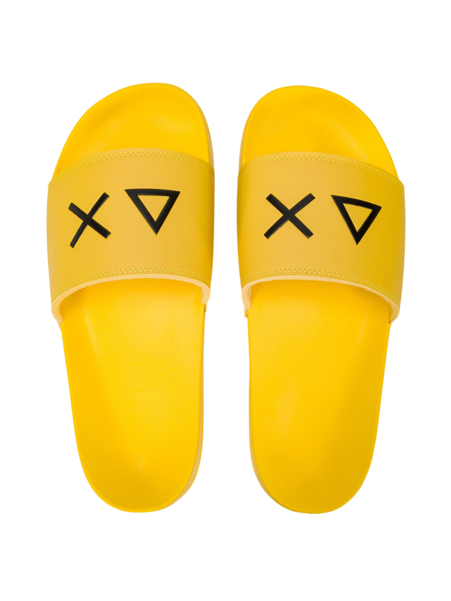 Sun68 ciabatte uomo in gomma con logo giallo X36110 GIALLO SUN68