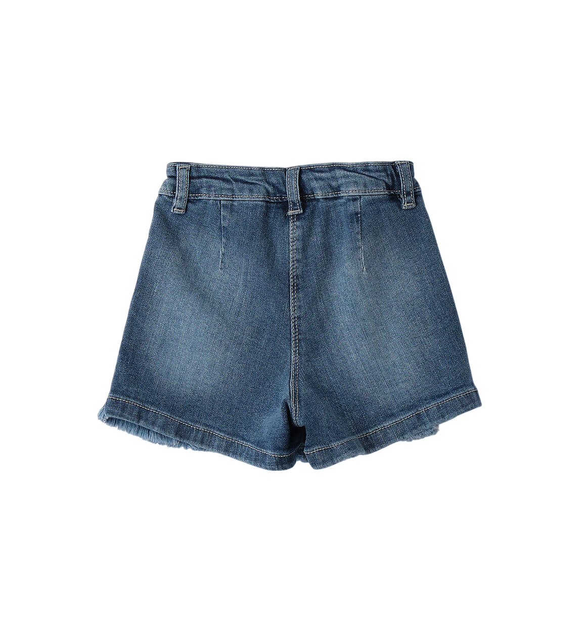 iDo gonna a pieghe in denim lavaggio blu 4F360 7400 iDO
