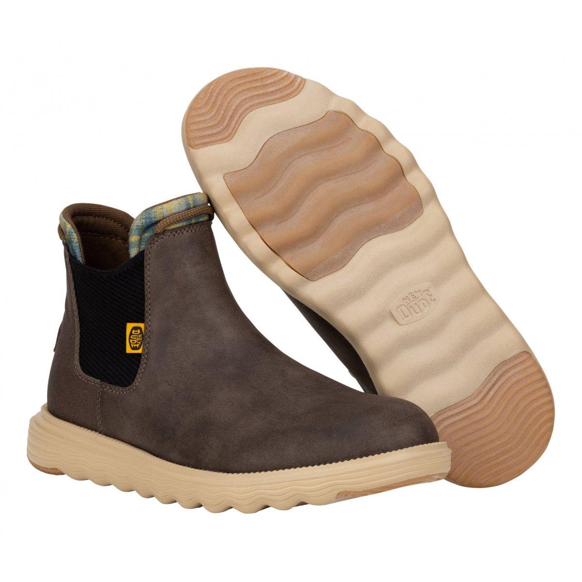 Hey Dude stivaletti Branson Classic in ecopelle idrorepellente marrone 42065 2Z4 HEY DUDE