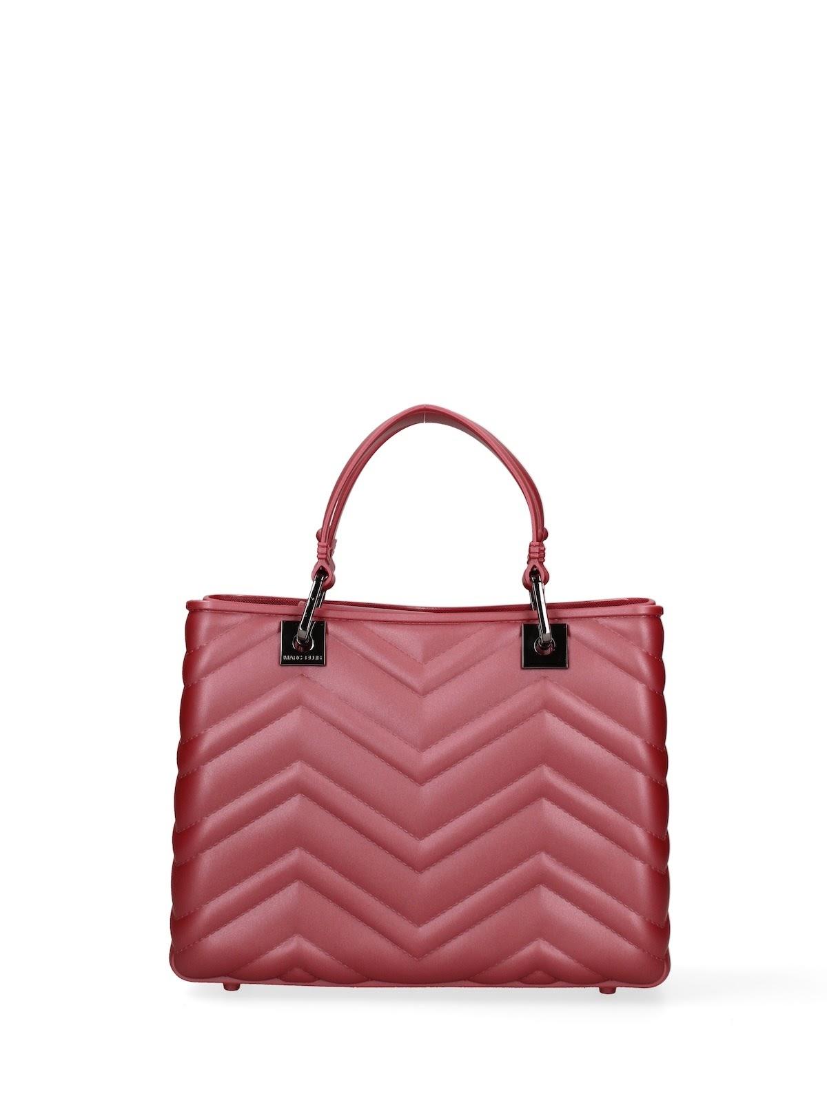 Marc Ellis borsa a mano Flat Krissy M Wave rosso argento FLAT KRISSY M WAVE 25 RUBINO-CDF MARC ELLIS