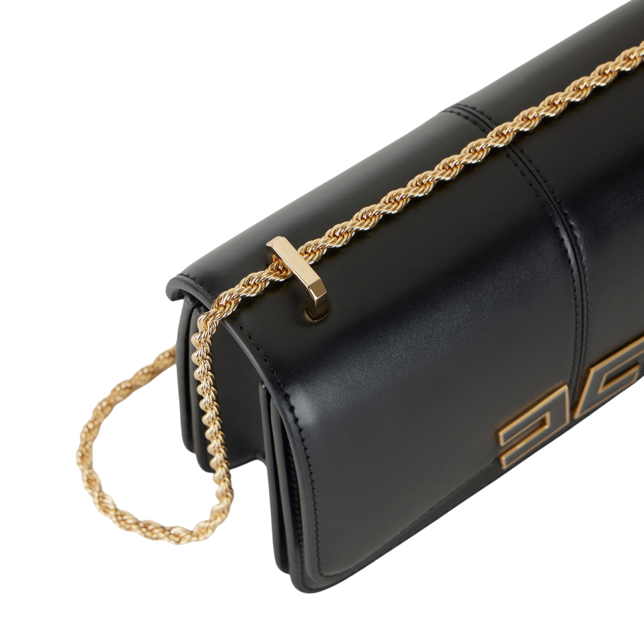 Elisabetta Franchi borsa a tracolla con logo iconico nero BS91A61 110 ELISABETTA FRANCHI