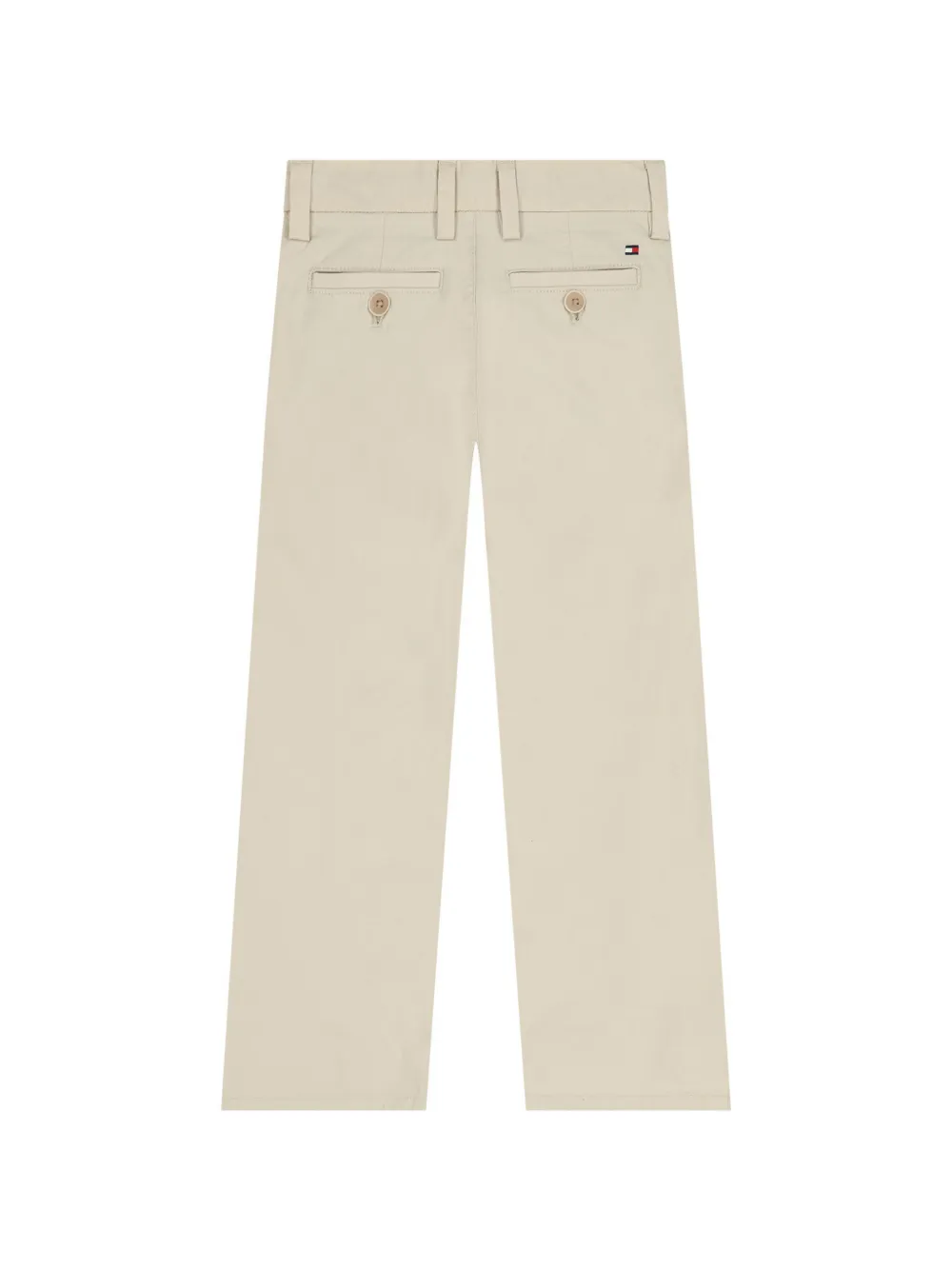 Tommy Hilfiger pantaloni baggy bambino in cotone beige KB0KB10199 ACI Tommy Hilfiger