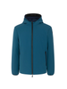 Suns giubbino imbottito reversibile con cappuccio petrolio blu