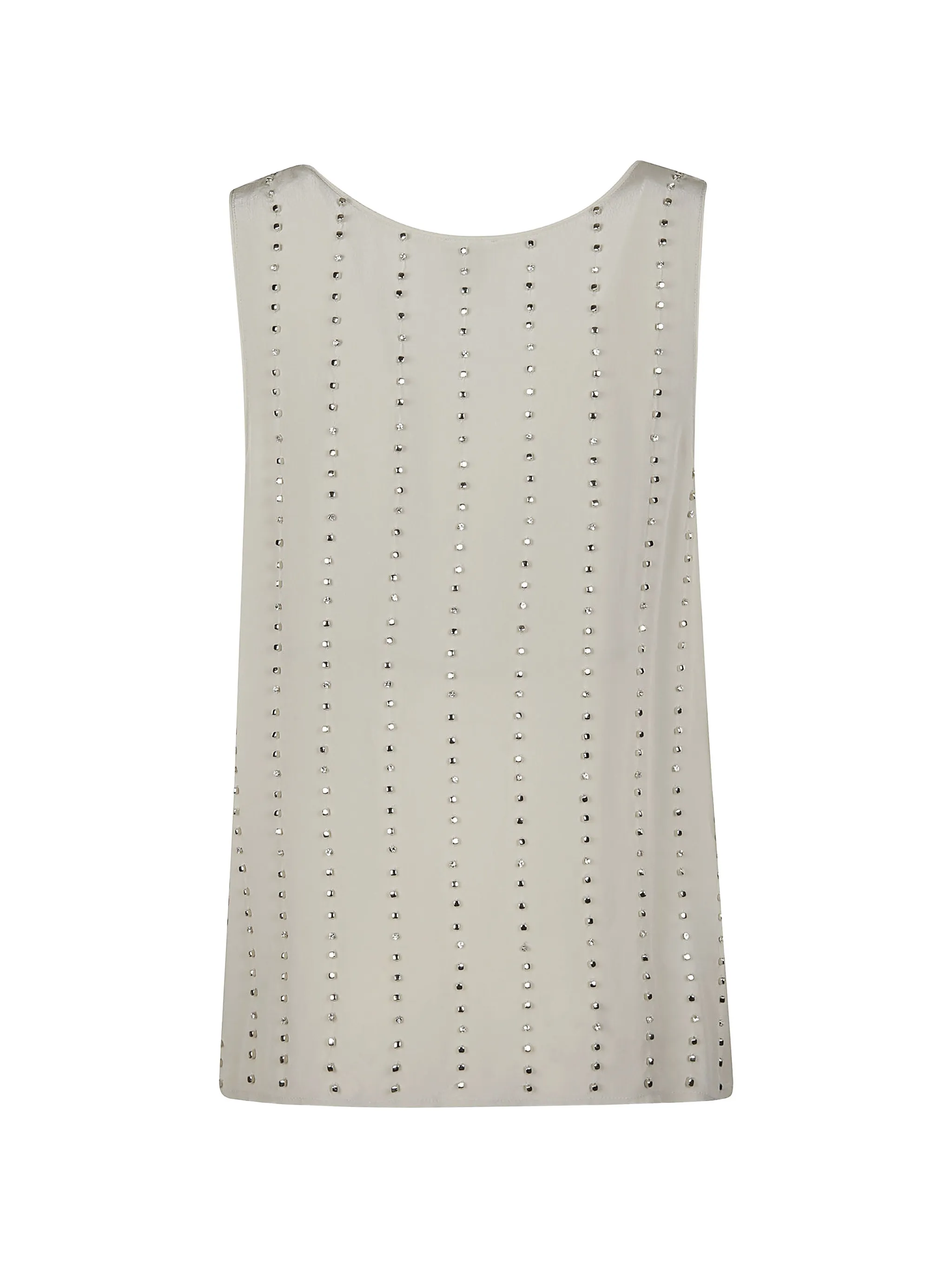 Pinko top Tessa con applicazioni gioiello grigio 106214-A31F I18 PINKO