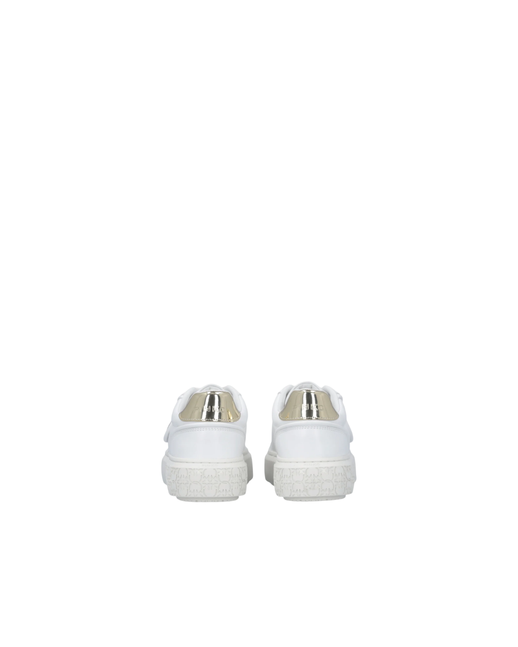 Pinko sneakers donna in pelle Yoko bianco oro SS0041P087 Z1B PINKO