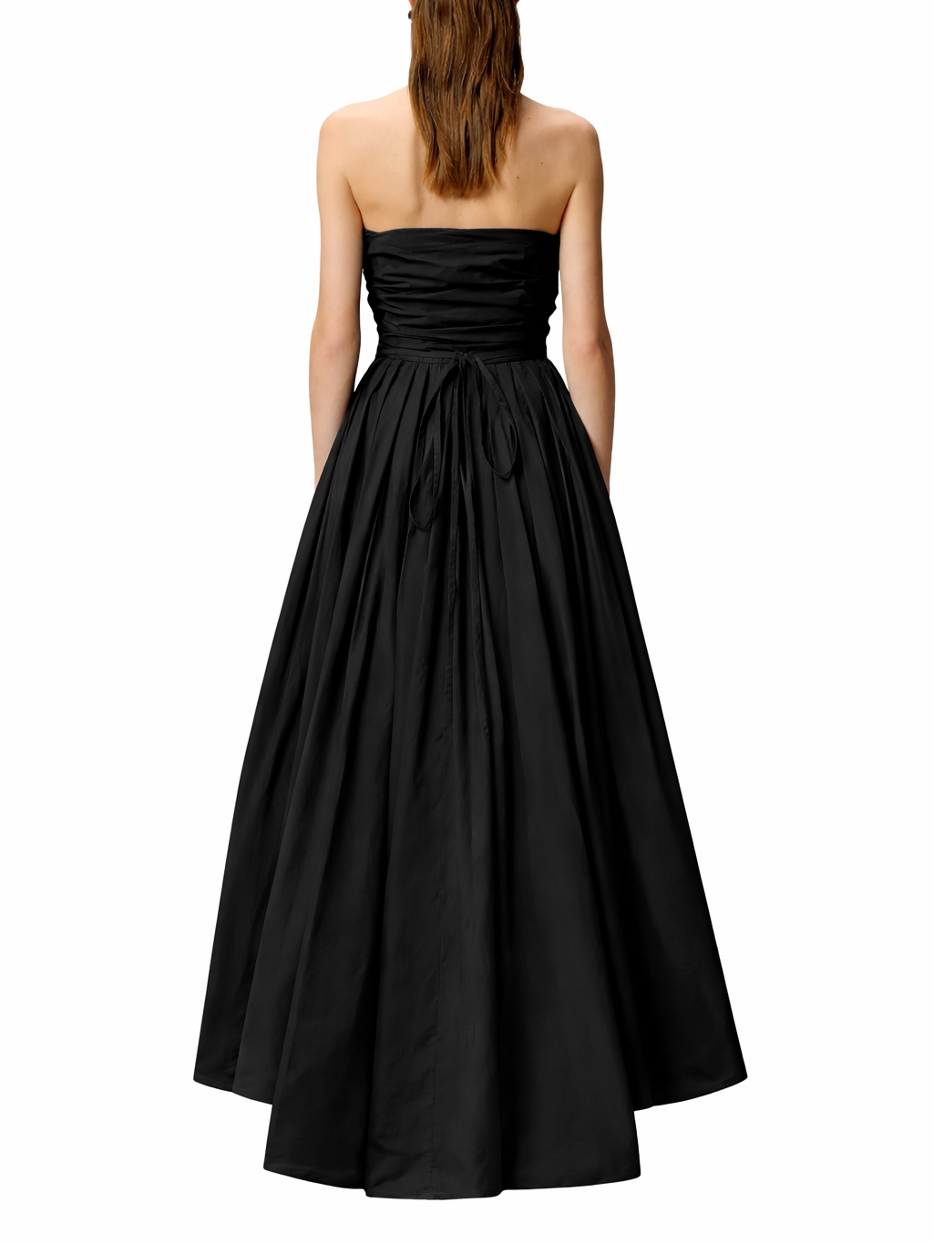 Pinko abito lungo in taffetà Dattero con cintina gioiello nero 106254-A327 Z99 PINKO