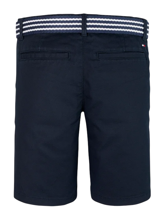 Tommy Hilfiger bermuda bambino con cintura blu KB0KB09474 C1G Tommy Hilfiger