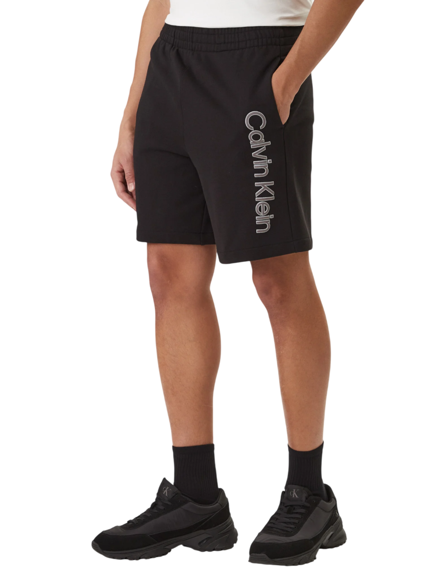 Calvin Klein bermuda uomo con logo nero LV04LF240G UB1 Calvin Klein