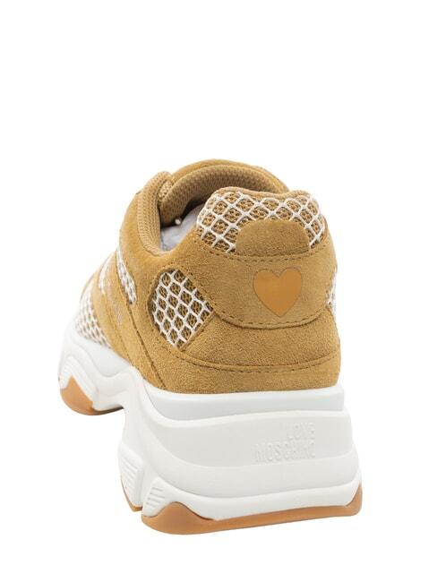 Love Moschino sneakers donna in mesh e suede beige JA15446G1O-IQ7 10B MOSCHINO LOVE