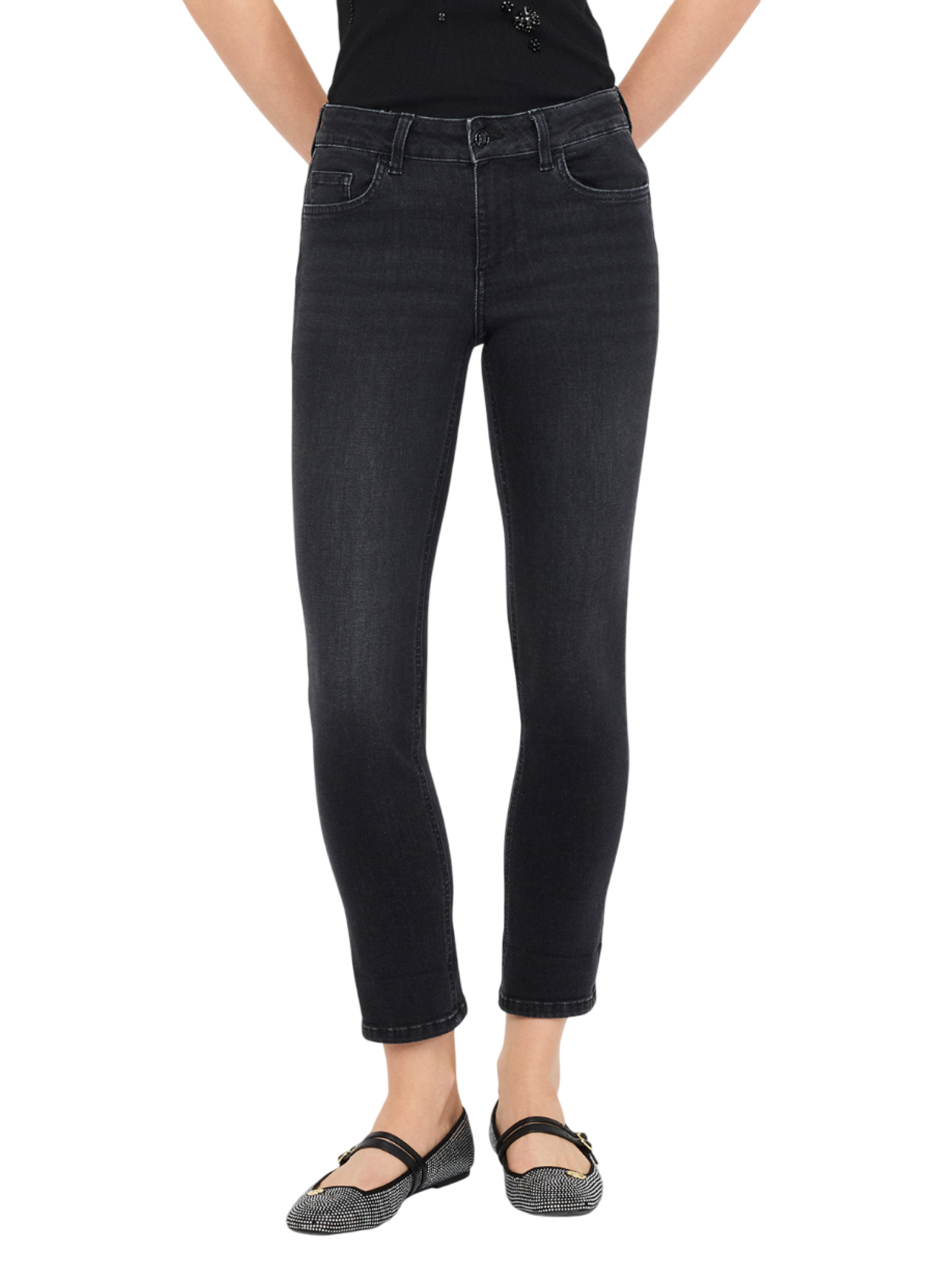 Liu Jo jeans Monroe skinny lavaggio nero UF5006D4797 87462 LIU JO