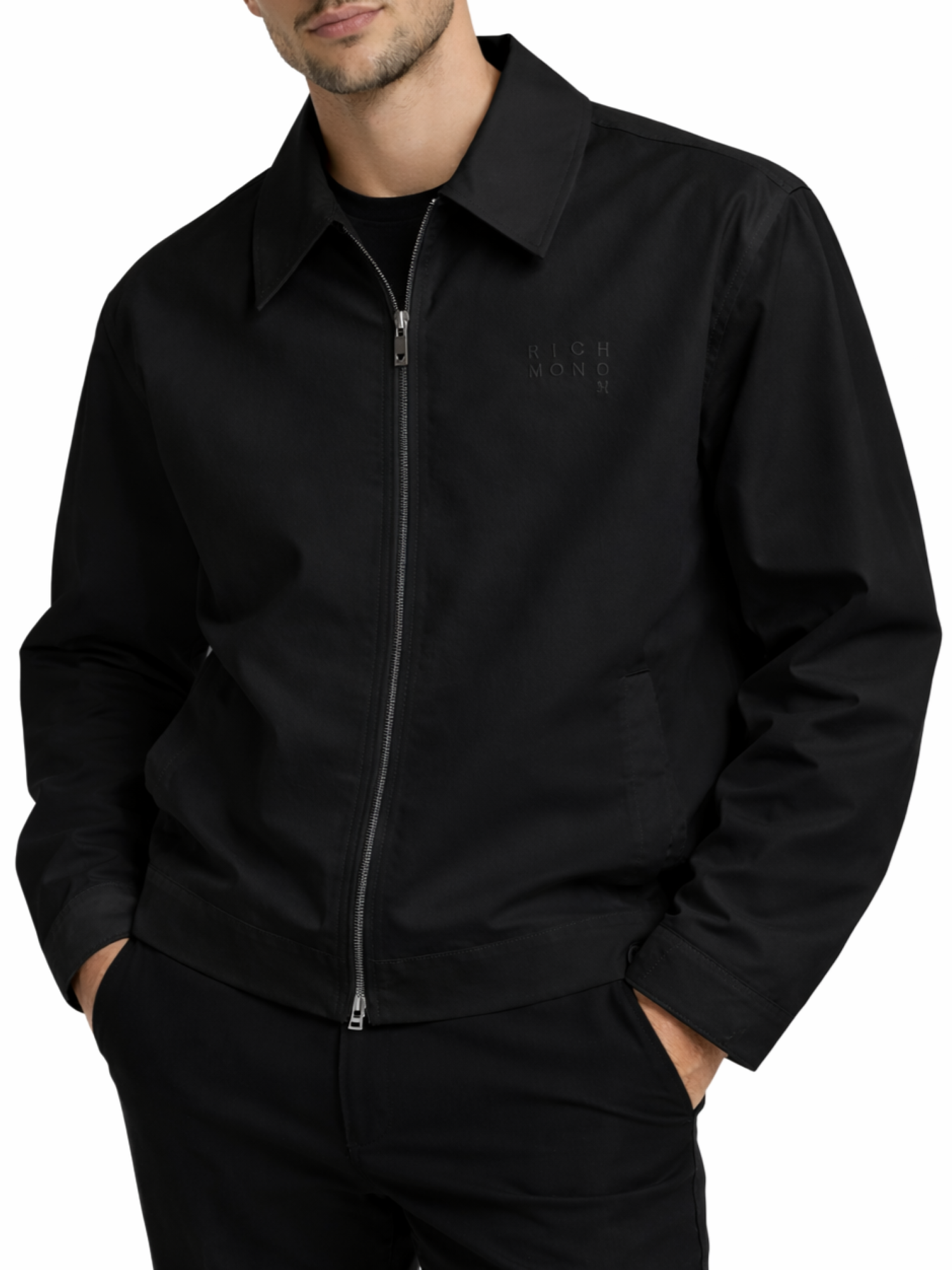 John Richmond giubbino leggero uomo nero UMP26159GB BLACK John RICHMOND