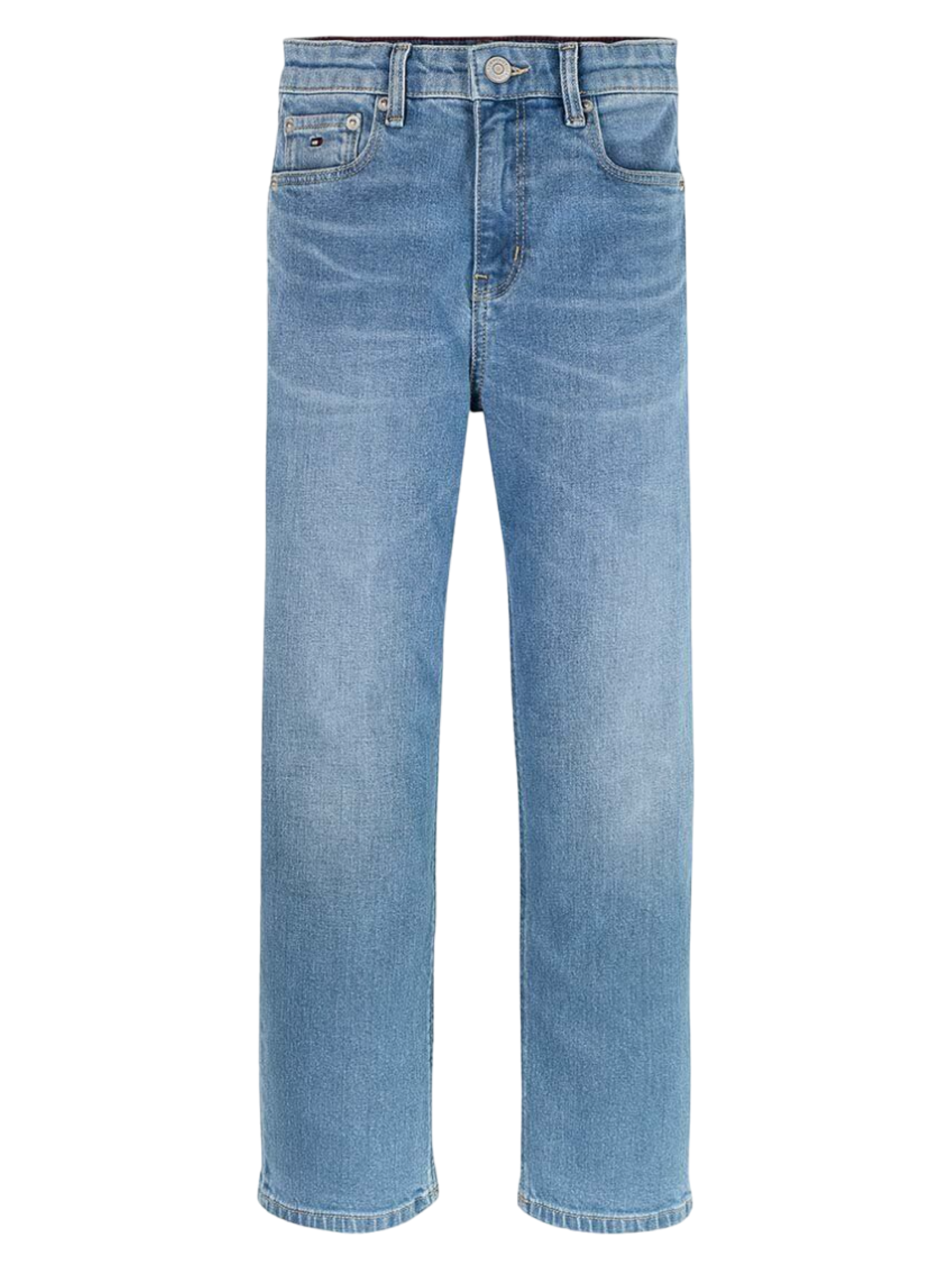 Tommy Hilfiger jeans Baggy gamba dritta lavaggio blu medio KB0KB09182 C1O Tommy Hilfiger
